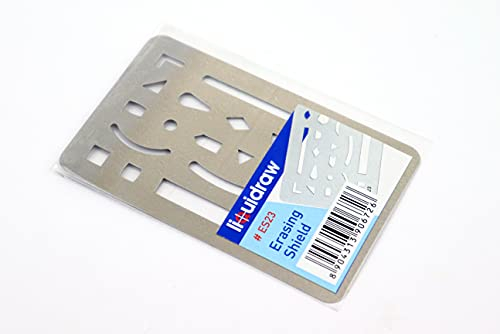 Liquidraw Radierschild aus Edelstahl, für Bastelarbeiten, Zeichnen, Zeichnen, Radierer, Werkzeug, Vorlage, Lineal