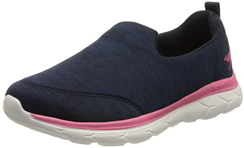 KangaROOS Unisex KN-Celine Sneaker, dk Navy/Daisy pink, 36 EU