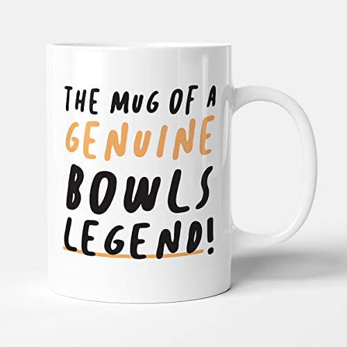 Victorian Printing Co - The Mug of A Genuine Bowls Legend - Gift Mug, Ceramic, 11fl.oz.