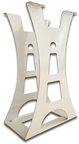 TOMYEUS CPU-Ständer CPU-Halter unter Tischmontage Verstellbare Wandmontage PC Hänge Chassis Basishalterung Desktop-Gehäuse Aufhänger Open Frame Design- PC Rollwagen (Color : White)