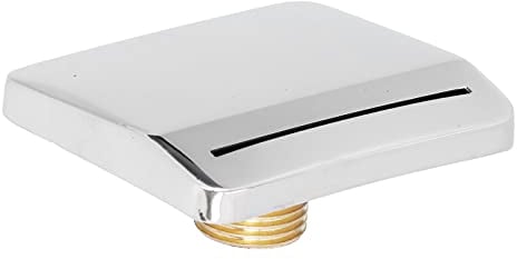 Hapivida Edelstahl Pool Brunnen G1/2 Außengewinde Wasserfall Überlaufklinge 7,5 cm für SPA Pool Duschraum Massage Badewanne