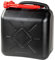 WALSER Bidon d'essence 20 litres, Bidon de carburant homologué UN avec bec verseur, Bidon de réserve avec fermeture de sécurité, Bidon-diesel noir
