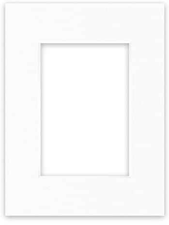 nielsen Conservation Passepartout Karton 1,5 mm | Außenformat 18x24 cm für Bildformat 10x15 cm | Reinweiß (hellweiß) | glatte Oberfläche