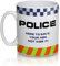 Giftme Police - Here to Save Your Ass - not kiss it! Birthday, Christmas Coffee Tea Mug Unique 11oz White Ceramic Mug.