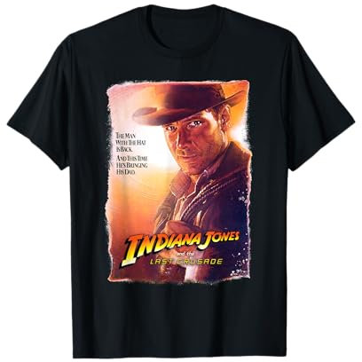 Lucasfilm Indiana Jones and the Last Crusade Poster Art T-Shirt