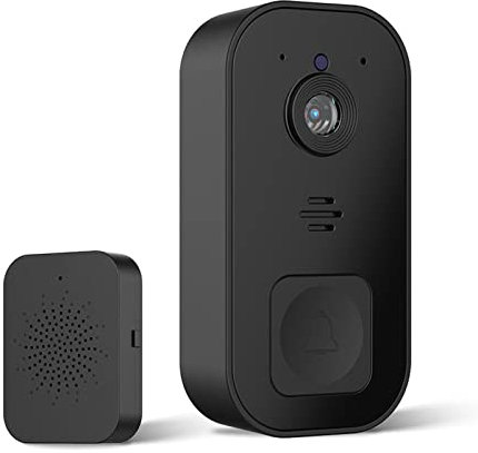 Yuehuamech Wireless WiFi Video Doorbell Camera with Chime 720P Waterproof HD Smart Video Doorbell Direct Video Calling PIR Motion Detection 2- Way Audio Support SD Card& Cloud Storage