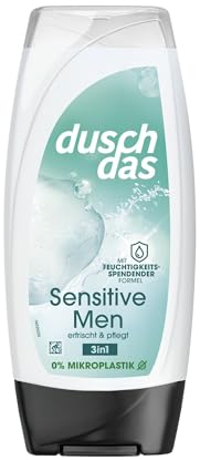 Duschdas 3-in-1 Duschgel & Shampoo Sensitive Men Duschbad mit feuchtigkeitsspendender Formel für die tägliche Dusche 225 ml