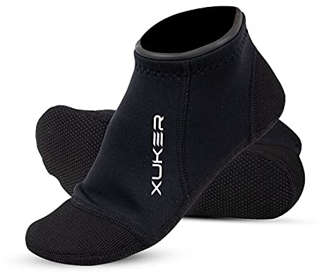XUKER Neoprene Water Socks 3mm, Sand Proof Beach Volleyball Socks Diving Socks for Outdoor Water Sports