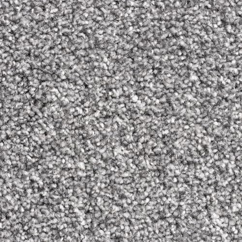 Tuda Carpets | Barrati 15mm Saxony Pile Carpet with Hessian Action Back | Dove Grey (75) - Sample
