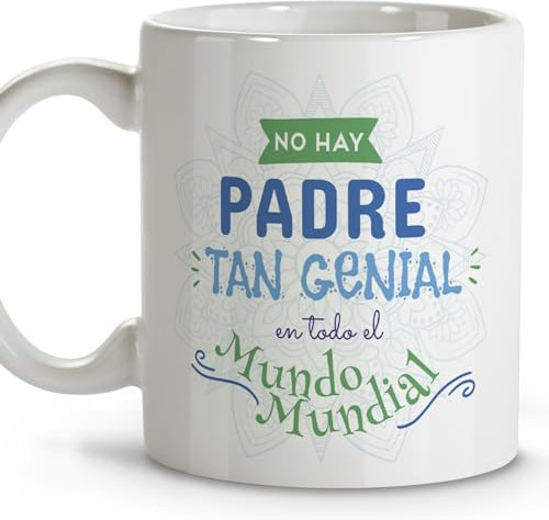 LolaPix Taza papa. Tazas de cafe. Día del padre regalos. Regalos para padres. Taza cerámica 330 ml.