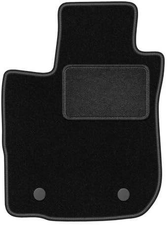 Velours-Fahrermatte passend für Dacia Sandero Stepway II FL 2018-2021, LUX | passend für Schrägheck; Velours-Teppich (Polypropylen), ca. 6,5 mm; rutschfest, runde Befestigungen (Typ RN)