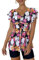ECUPPER Womens Tankini Swim Dress with Sleeves Modest Two Piece Swimsuits Tummy Control Bathing Suit Floral Printed Swim Tops and Shorts Orange XL