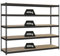 PROREGAL Schwerlastregal Wood YETI Five | HxBxT 200x150x75cm | Fachlast 400kg | Anthrazit | Regal Standregal Werkstattregal Lagerregal Kellerregal