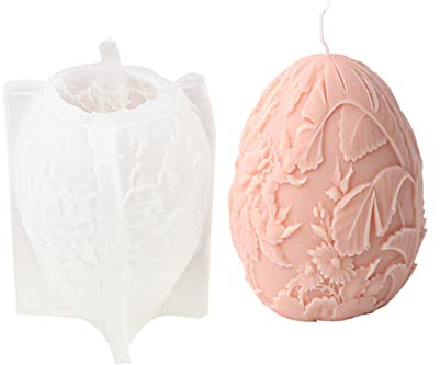 Lindos moldes de silicona para huevos de Pascua, bolas de flores, fondant, pasteles, chocolate, moldes de resina para huevos de Pascua, moldes de silicona para hacer bolas de flores