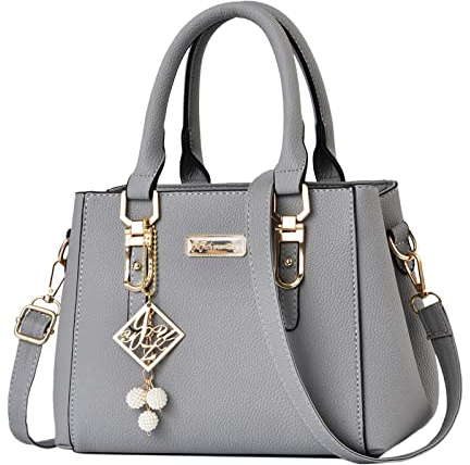 IQYU Kleine Hunde Taschen Ohne Fell Lässige Umhängetasche aus mit großer Kapazität Handtasche Mode Damentasche Taschen Unter 10 Damen (Grey, One Size)