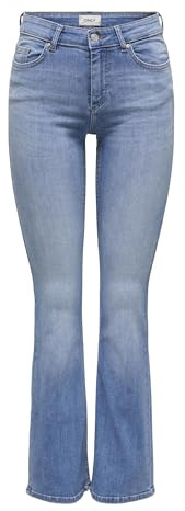 ONLY Female Flared fit Jeans ONLBLUSH Mittlere Taille Flared Jeans