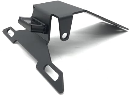 Motorrad Kennzeichenhalter Motorrad-Hinterrad-Kennzeichenrahmenhalter-Halterung Zubehör Mit Lampe Für Kawasaki Für H2-SX Für H2SX 2019 2020 2021 Einstellbare Kennzeichenhalter