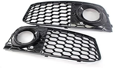 DZSYOHFS Griglia per radiatore per Audi A4 B8 2009-2012 A Nido d'Ape Maglia della Luce di Nebbia Aperto Vent Griglia di Copertura di Aspirazione Griglia Ricambi Auto(Nero)
