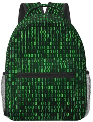 Hacker Era Bequemer Rucksack - Leichter, strapazierfähiger und vielseitiger Rucksack für Arbeit und Outdoor-Aktivitäten, Büchertasche, Tagesrucksack, modischer Rucksack, trendiger Rucksack, Schwarz ,