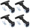 EXLECO 4X Supporti Elastici per Cofano in Gomma Chiusura a Scatto Flessibile Chiusura in Metallo a T Fibbia Elastica di Assorbimento Ganci per Chiusura Cofano Accessori per Scatola Motore Cassetta