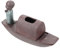 Ciieeo 1pc Miniatur Boot Design Keramik Vase Hydrokultur Blume Container Für Wohnkultur