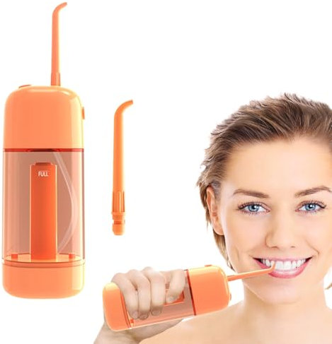Flosser de agua portátil, hilo eléctrico para los dientes - Herramienta de limpieza oral para el hogar | Máquina de hilo eléctrico para la limpieza de dientes, irrigador oral de 90 ml portátil
