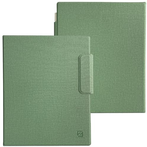 ZhaoCo Hülle für Remarkable 2 Paper Tablet 10.3 2020, Grün | Schlanke Leichte Schutzhülle, Buch Folio Schutzständer, Ledertasche, Mit Stifthalter