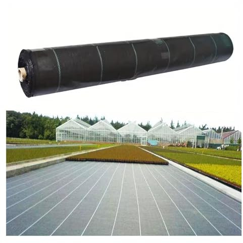 DIWAL Unkrautfolie Gartenvlies Unkrautvlies Unkrautschutz Für Garten Gemüsebeet Terrasse Hof Auffahrt Langlebig UV Beständig Atmungsaktiv Wasserdurchlässig Bodendecker Matte(1m x 20m)