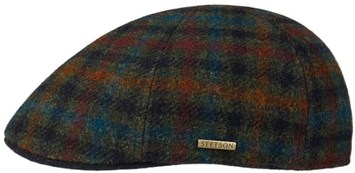 Stetson Holdenby Schirmmütze Flatcap kariert Made in EU Herren Herbst Winter