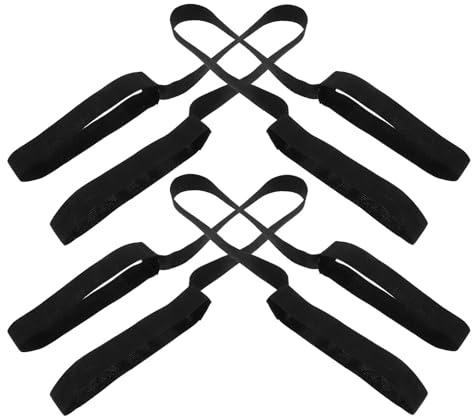 WHAMVOX Yogamatten Trageband 4 Stück Robustes und Elastisches Material für Gymnastikmatten und Outdoor Decken Multifunktionales Yogazubehör für Reisen und Lagerung