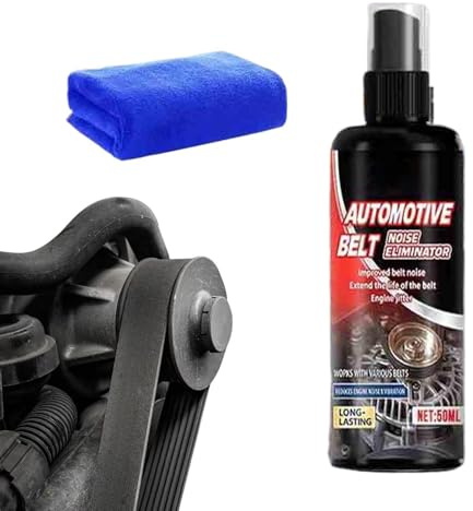 Engine Belt Silencer - Noise Reducing Car, Auto Engine Belt Dressing Spray for Friction Control, Belts Noise Reduction Spray for Rubber, Vehicle Maintenance Accessories, Fan Belts Sprays