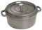 STAUB Gusseisen Bräter/Cocotte, Rund 28 cm, 6,7 L, Aromaregen Funktion für optimale Befeuchtung, Für alle Herdarten inkl. Induktion & Backofen, Graphitgrau