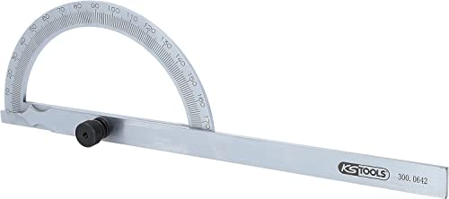 KS Tools 300.0642 Winkelgradmesser mit offenen Bogen, 200mm