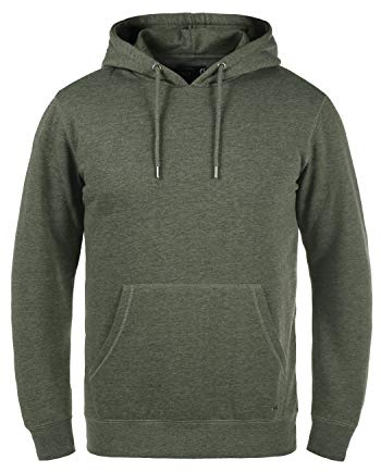 !Solid Bert Herren Kapuzenpullover Hoodie Pullover Mit Kapuze Und Fleece-Innenseite, Größe:S, Farbe:Climb Ivy Melange (8785)