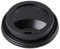 We Can Source It Ltd - Black 12oz Plastic Sip-Tough Lids For Paper Coffee Tea Cups, Disposable, Pack of 100 Lids for Paper Cups