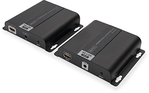 DIGITUS HDMI Extender Set - 4K Ultra-HD 30 Hz - Max. 3840 x 2160 Pixel - Netzwerk-fähig - PoE-Powered - HDTV & HDCP & IR