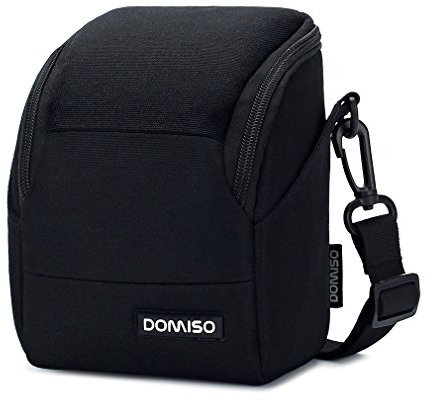 DOMISO Custodia Per Fotocamera Compatta Digitale Mirrorless Fotocamera Borse, Nero