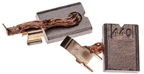 vhbw 2X Kohlebürste, Motorkohle, Schleifkohle 3 x 10 x 13,4mm kompatibel mit Makita BHP456, BHP458, BSF451, BTD130, BTD134, BTD146 Elektrowerkzeug