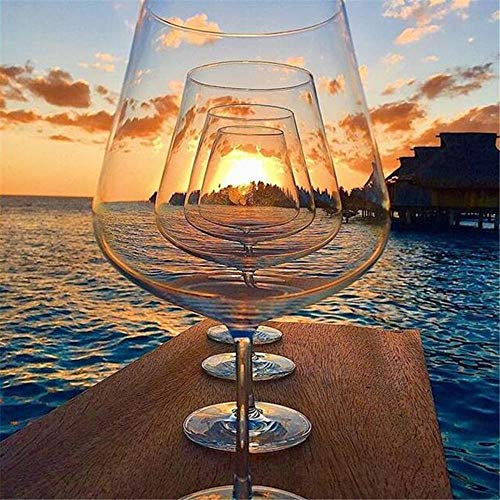 Yingxin34 Puzzles für Erwachsene 2000-teiliges Puzzle 2000-teilig für Erwachsene Sonnenuntergang im Glas Kids Large Puzzle Game Toys Gift 70x100cm