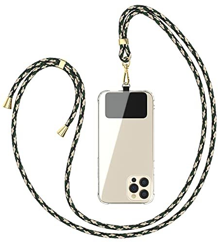 EAZY CASE - Handykette Universal [KOMPATIBEL MIT JEDEM Handy] - Handyband & Schnur zum Umhängen - Handyhülle mit Kette - Handy Umhängeband - Phone Strap Schnur - Lanyard Handy Kordel - Phone Chain