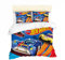 NICHIYOBI Hot Wheels Bettbezug Bettwäsche Set - Bettbezug und Kissenbezug,Mikrofaser,3D Digital Print dreiteiliger Bettwäsche (9,Single 135x200cm)