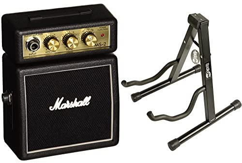 Marshall MS-2 Micro Amp Mini amplificateur 2 Watts pour Guitare & Basse Noir Électrique & Acoustique