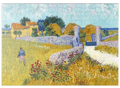 MyPuzzle Farmhouse in Provence (1888) by Vincent Van Gogh - Premium 500 Teile Puzzle - MyPuzzle Sonderkollektion von Æpyornis
