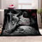 Fleecedecke Totenkopf & Muster Mädchen Weiche Warme Flanell Fleece Decke Mikrofaser Sofaüberwurf Gemütlich,Langlebig für Kinder Erwachsene 180x200 cm