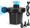 Awroutdoor Pompe à Air Électrique,55W Gonfleur/Degonfleur Electrique Pompe À Air Portable Rapide avec 3 Buses pour Matelas,Camping Coussin,lit à Eau,Bateau,Anneau de Natation(Pas pour Ballon)