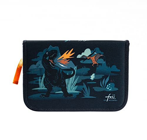 Frii of Norway - Federmäppchen - Dino (22124), schwarz, modern, Schwarz, Modern
