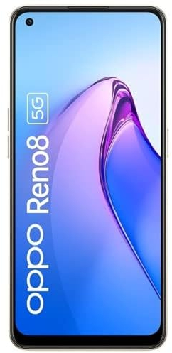 OPPO Reno8 Smartphone, MediaTek Dimensity 1300 5G, schermo AMOLED da 6,4 pollici, 50MP+8MP+2MP fotocamera posteriore, 32MP fotocamera frontale, RAM 8GB + ROM 256GB, 4500mAh 80W Supervooc, Shimmer Gold