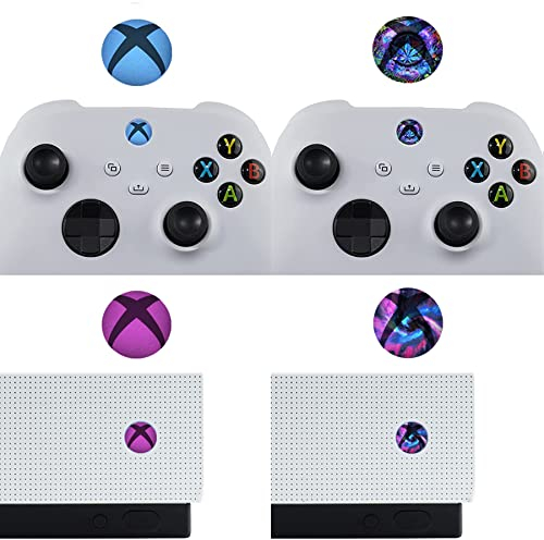 PlayVital Home Button Power Switch Stickers für Xbox Series X/S, Xbox One Elite, Xbox One S/X Controller und Kinect - 60 Stück