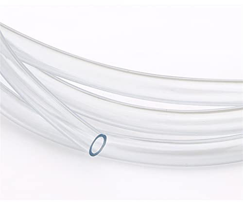 Xuhuhu-Tubo Flexible de PVC 1m 4mm x 6mm CLORURO DE POLIVINILO TUBO Transparente TUBO SUFICIO ANTIFREESE OIL HOSE DE ORIGO Irrigación suave Manguera Planta Planta de riego Tubo de riego, Superficie in
