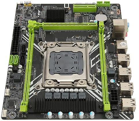 Yunseity X79D 2.0 -ATX-Motherboard, DDR3 LGA2011 PC-Mainboard-Unterstützung NVME M.2 PCI E 4X COM Pin Gaming-Mainboard Unterstützt CPUs der Serien E5, 2640 V2 und Core I7